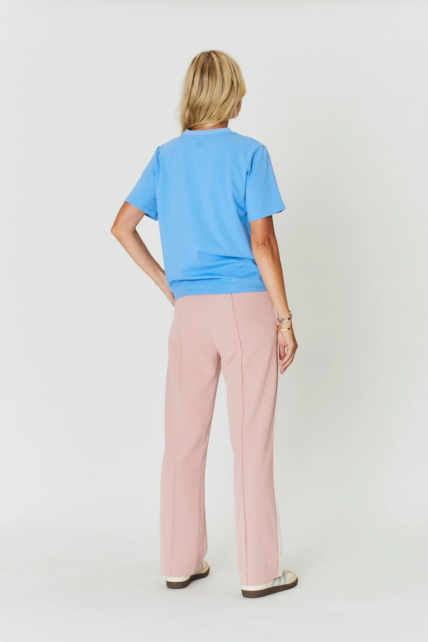 Alba Pant - Pink/White