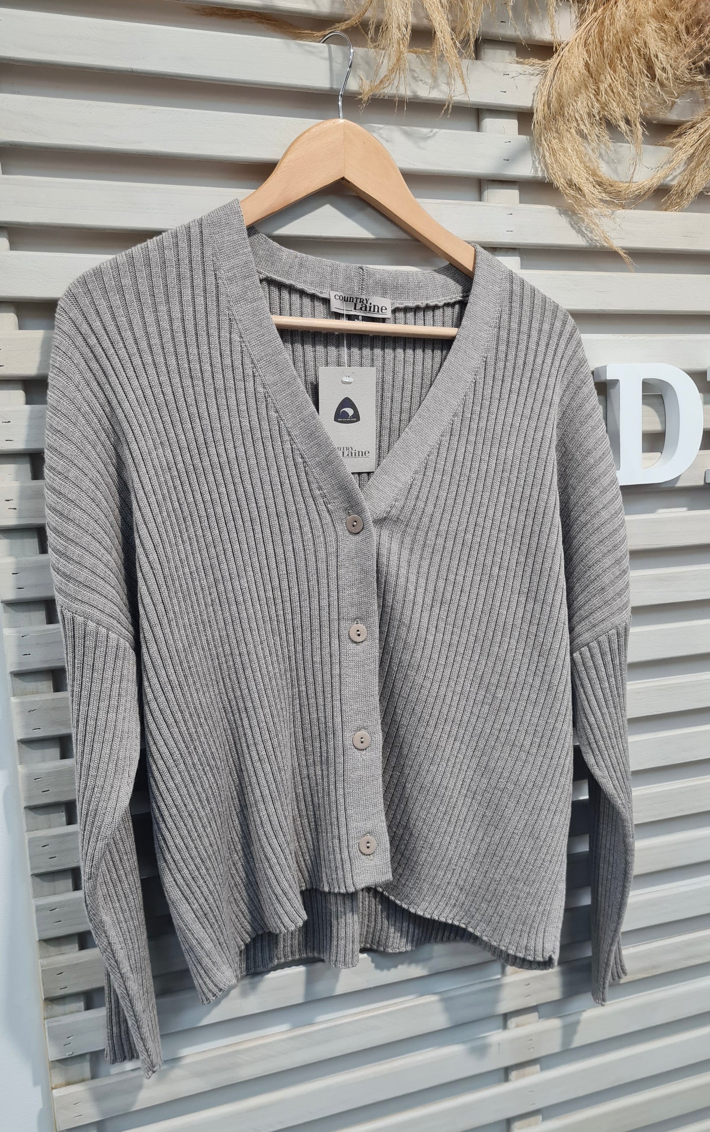 Ribbed Cardigan - Chateau