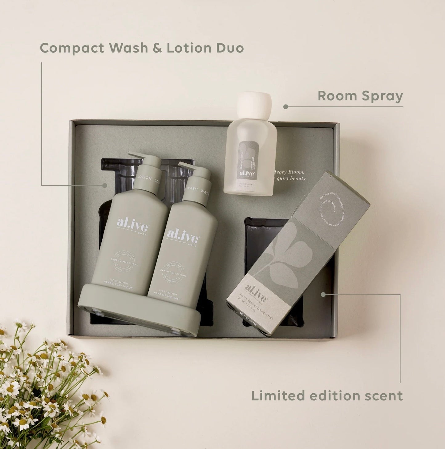 al.ive Limited Edition Home Ritual Set - Ivory Bloom