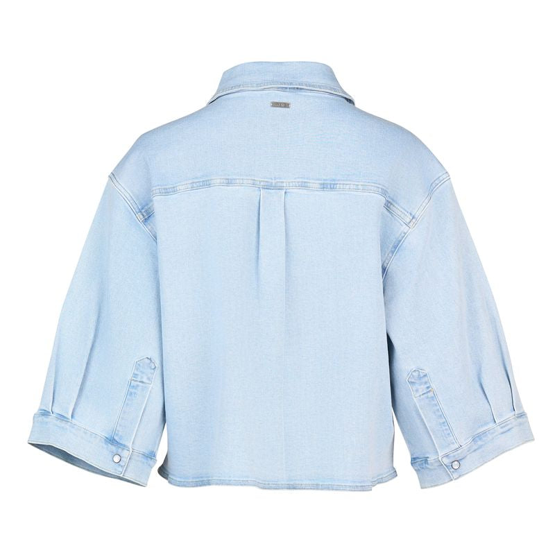 Coupe Shacket - Light Wash