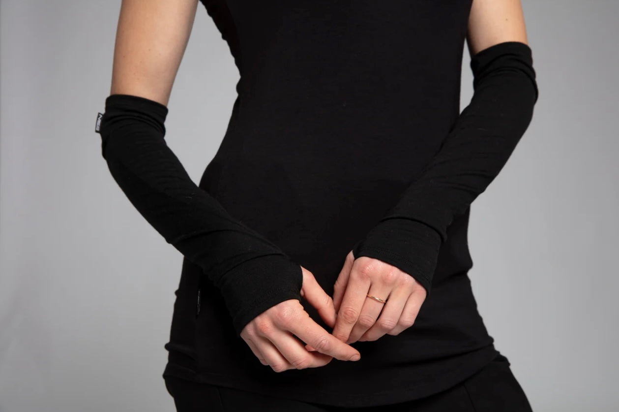 Merino Arm Warmers - Black