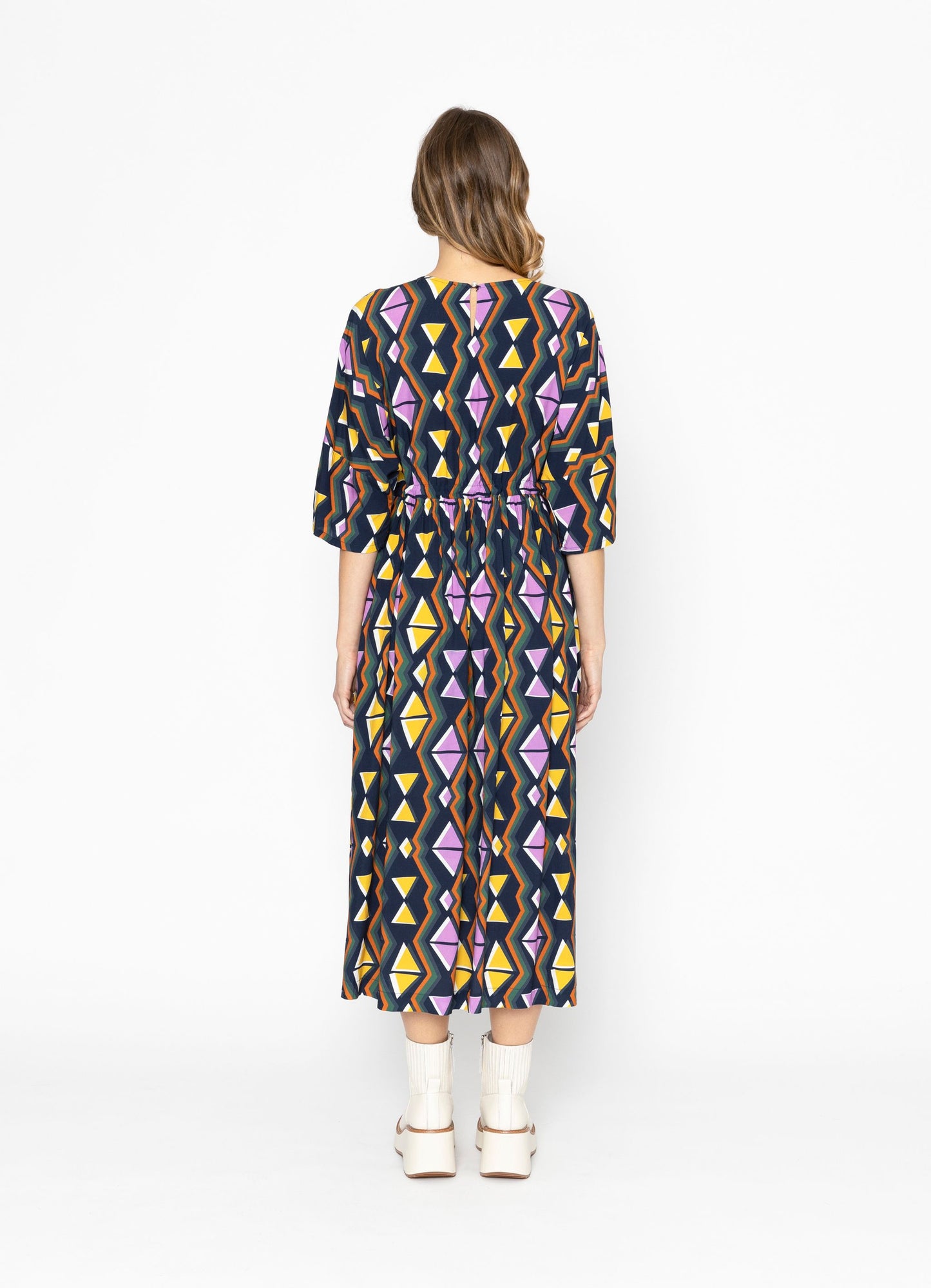 Albany Dress - Triangle Print