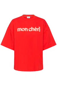 Panna Short Sleeve Sweatshirt - Fiery Red