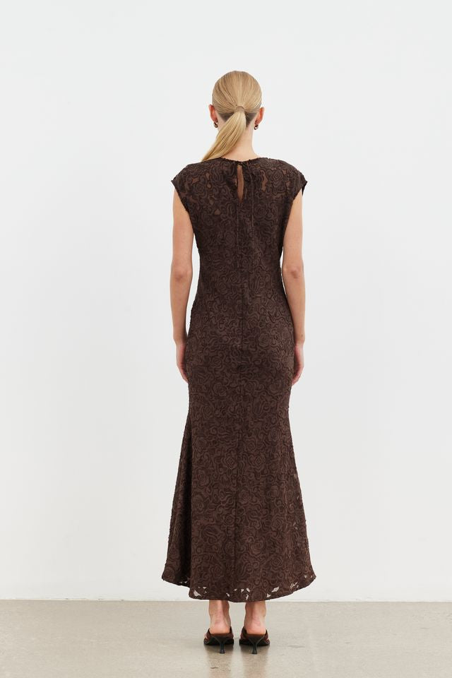Amani Maxi Dress - Coffee Bean