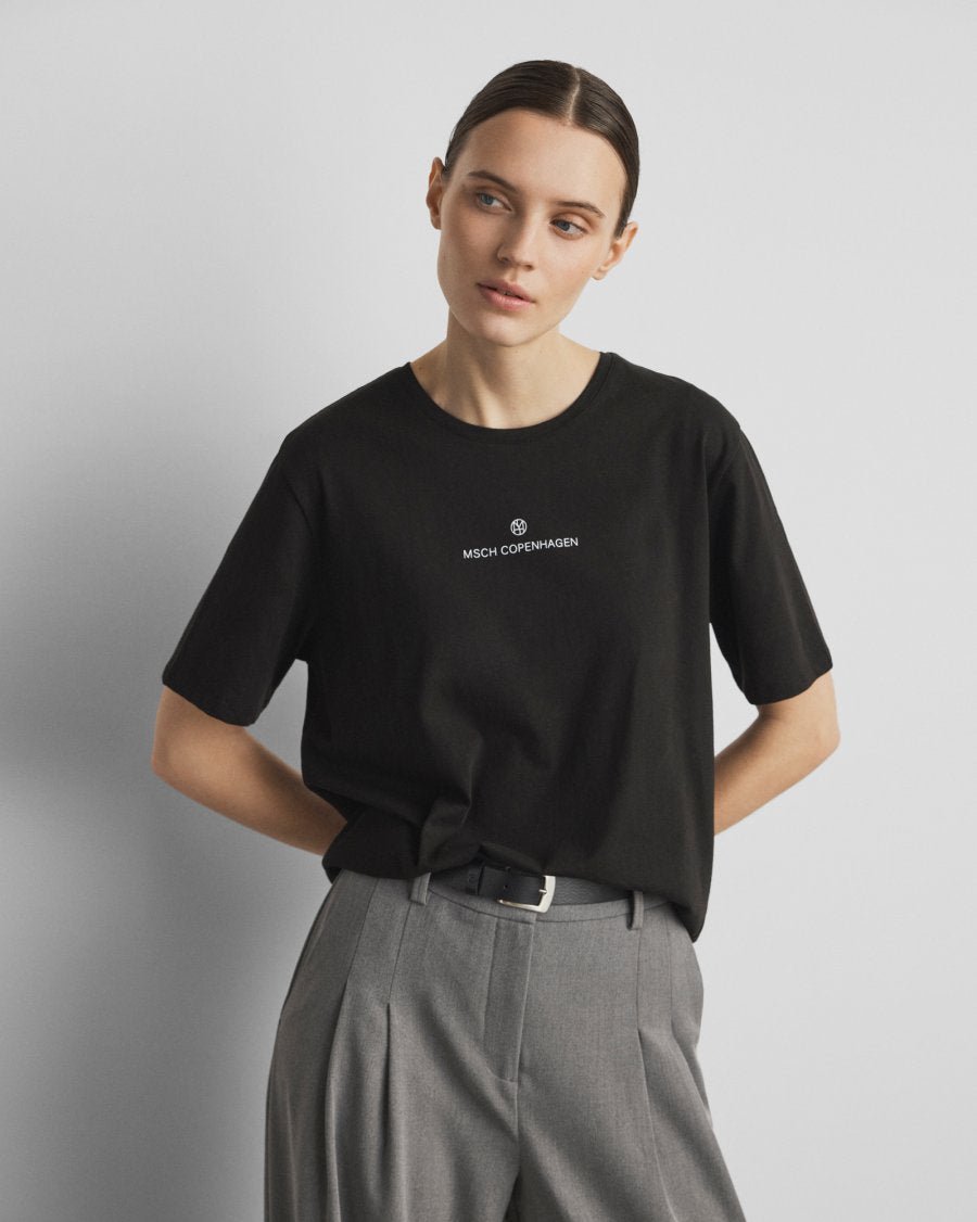Theana Organic Icon Logo Tee - Black