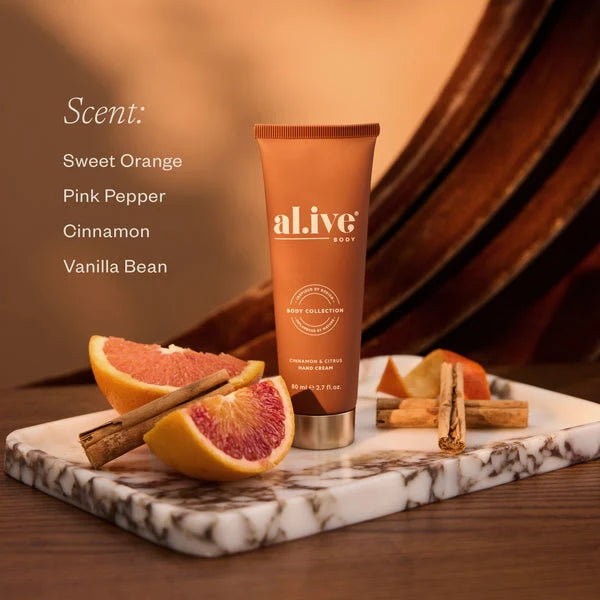 al.ive - Hand Cream Cracker - Cinnamon & Citrus