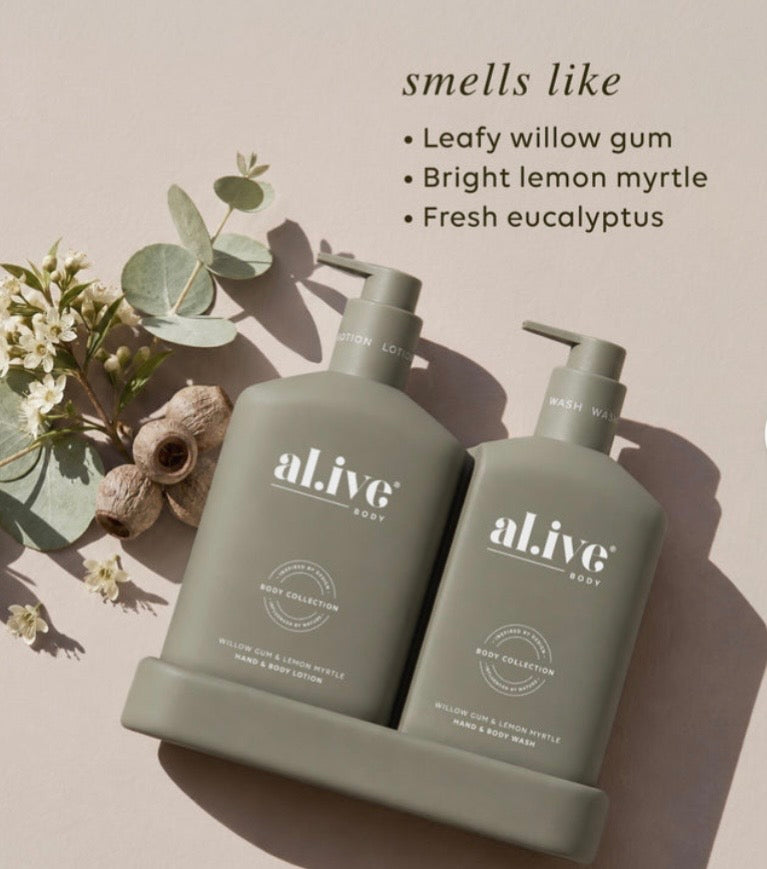 al.ive -  Wash & Lotion Duo - Willow Gum & Lemon