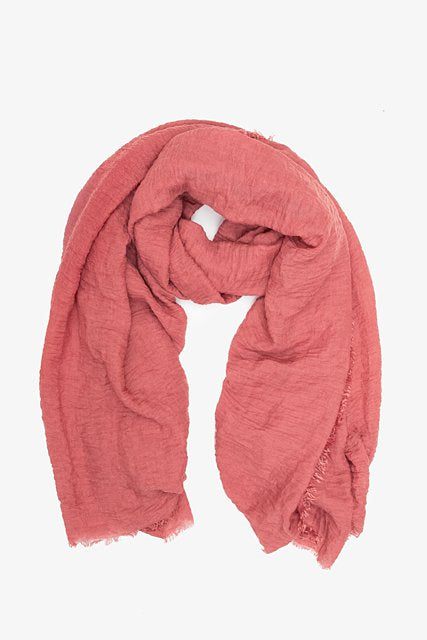 Block Colour Scarf - Rouge Pink