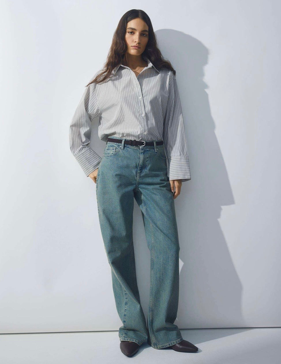 Rabea Zenika Shirt - Egret Trail Stripe