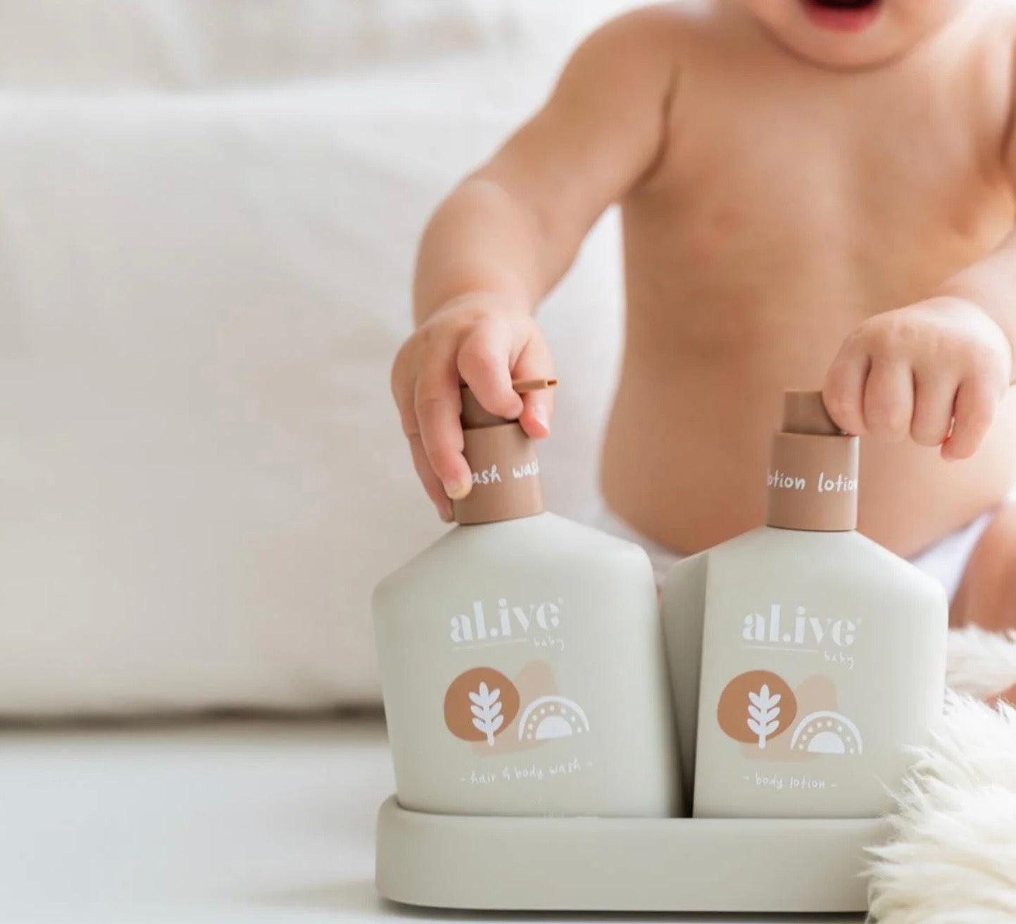 al.ive Baby Hair & Body Duo - Calming Oatmeal