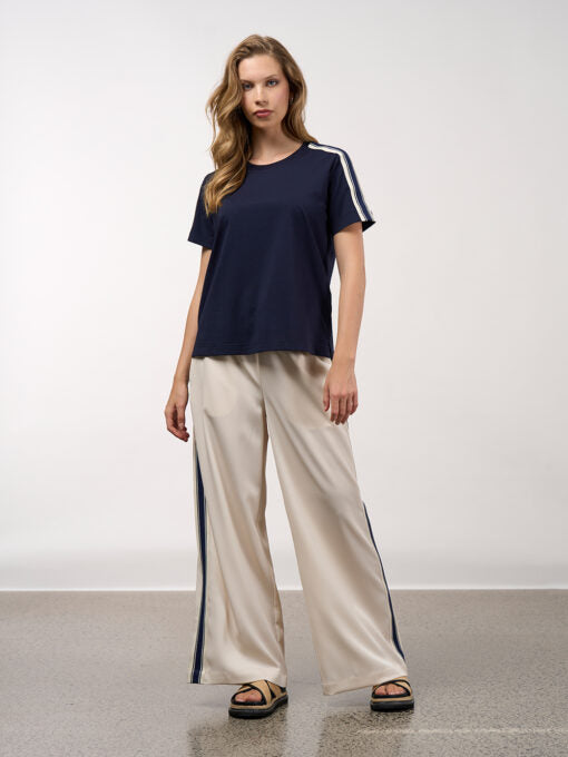 Linear Tee - Navy