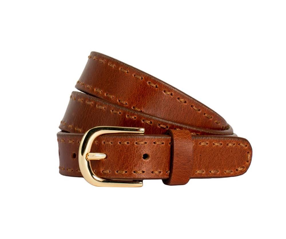 Clare Leather Belt - Tan