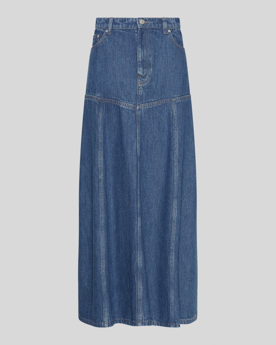 Laurentine Rue Skirt - Mid Blue Wash