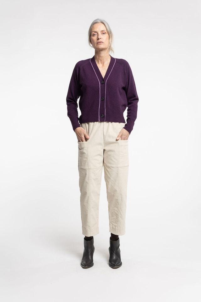 Twizel Cardigan - Plum
