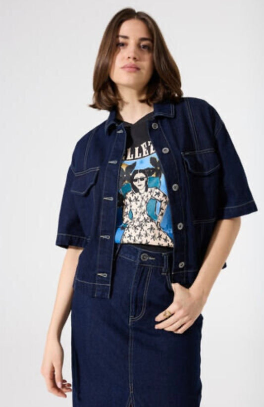 Cropped Denim Jacket