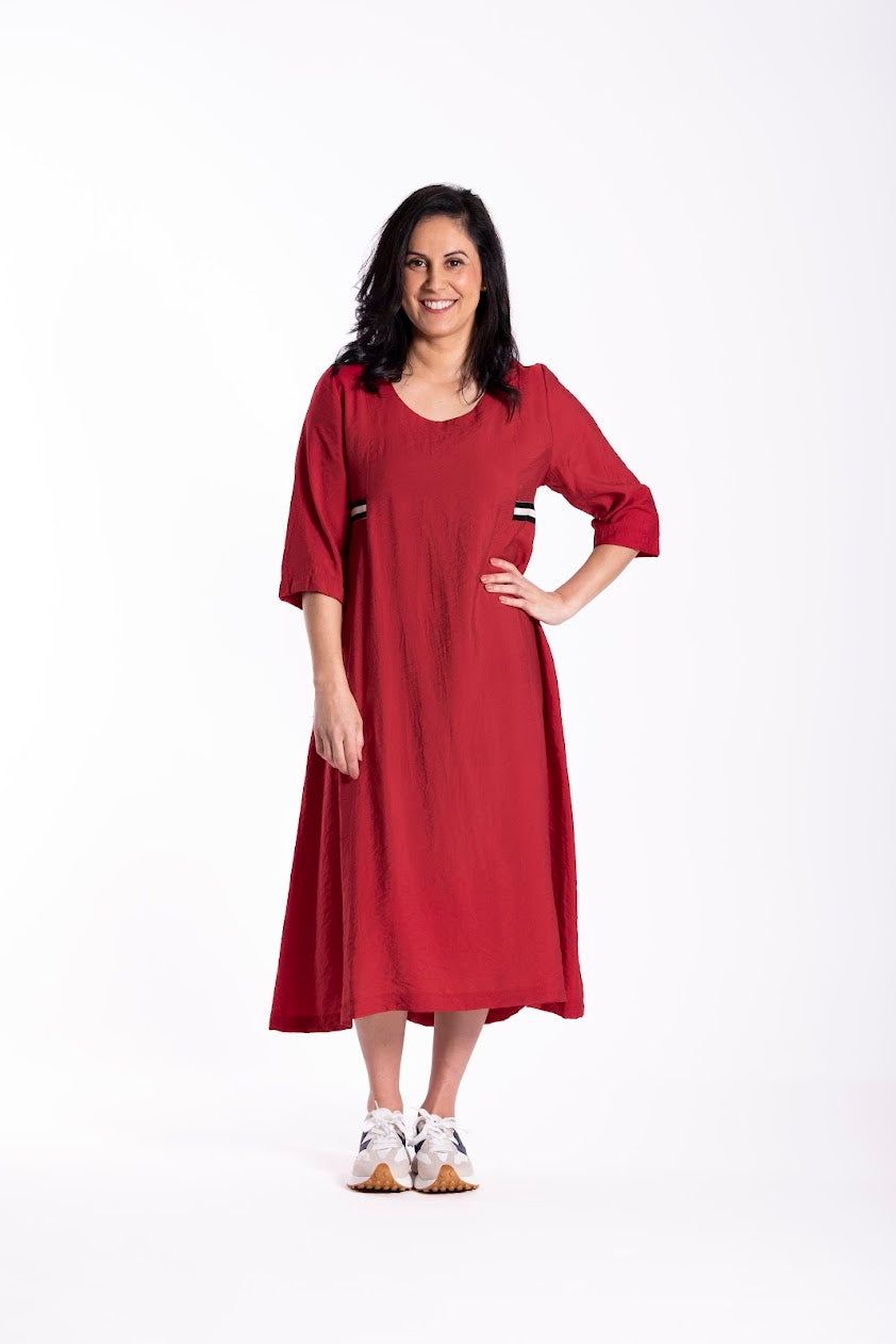 Maddy Dress - Crimson