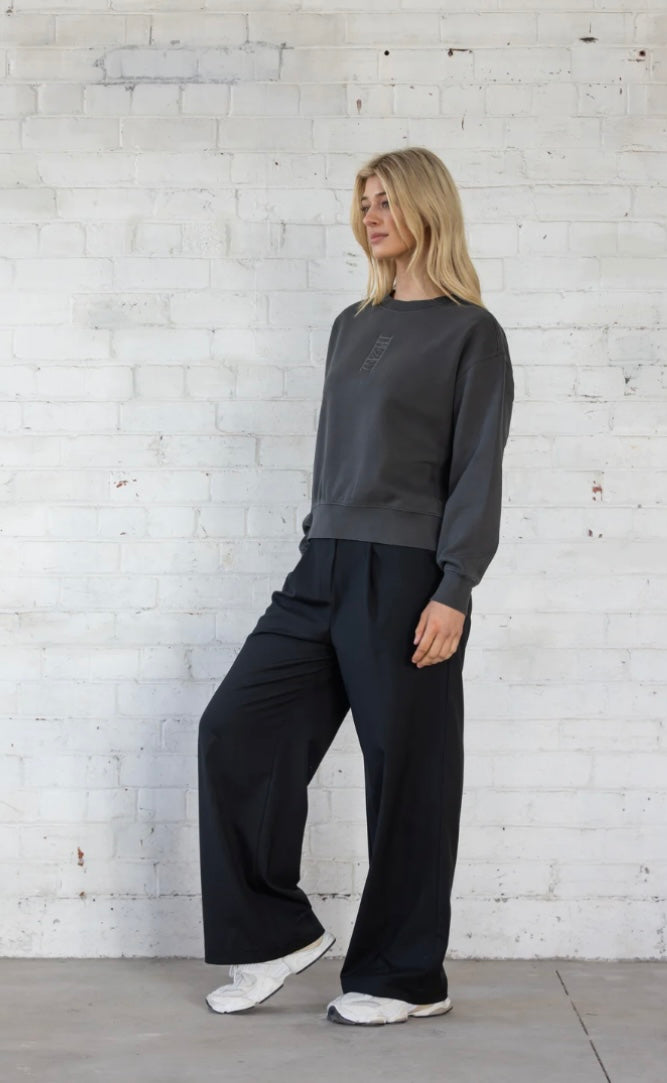 Column Sweatshirt - Charcoal