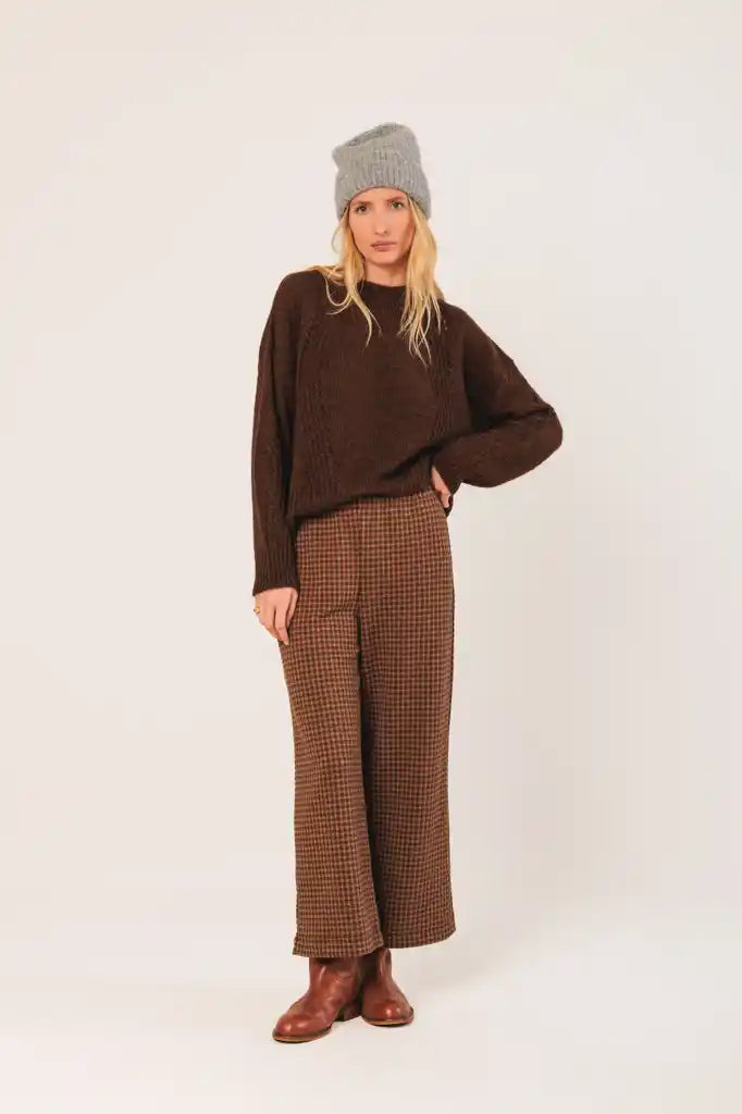 Chocolate Knit Pullover