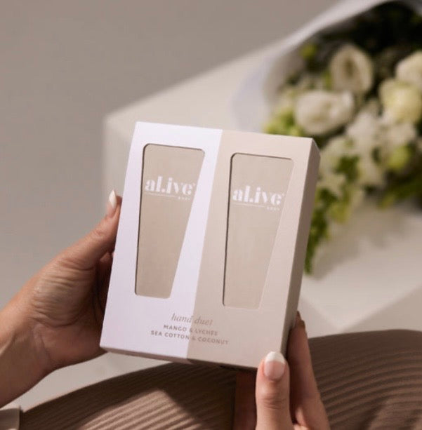 al.ive - Hand Cream Duet - Mango & Lychee - Sea Cotton & Coconut