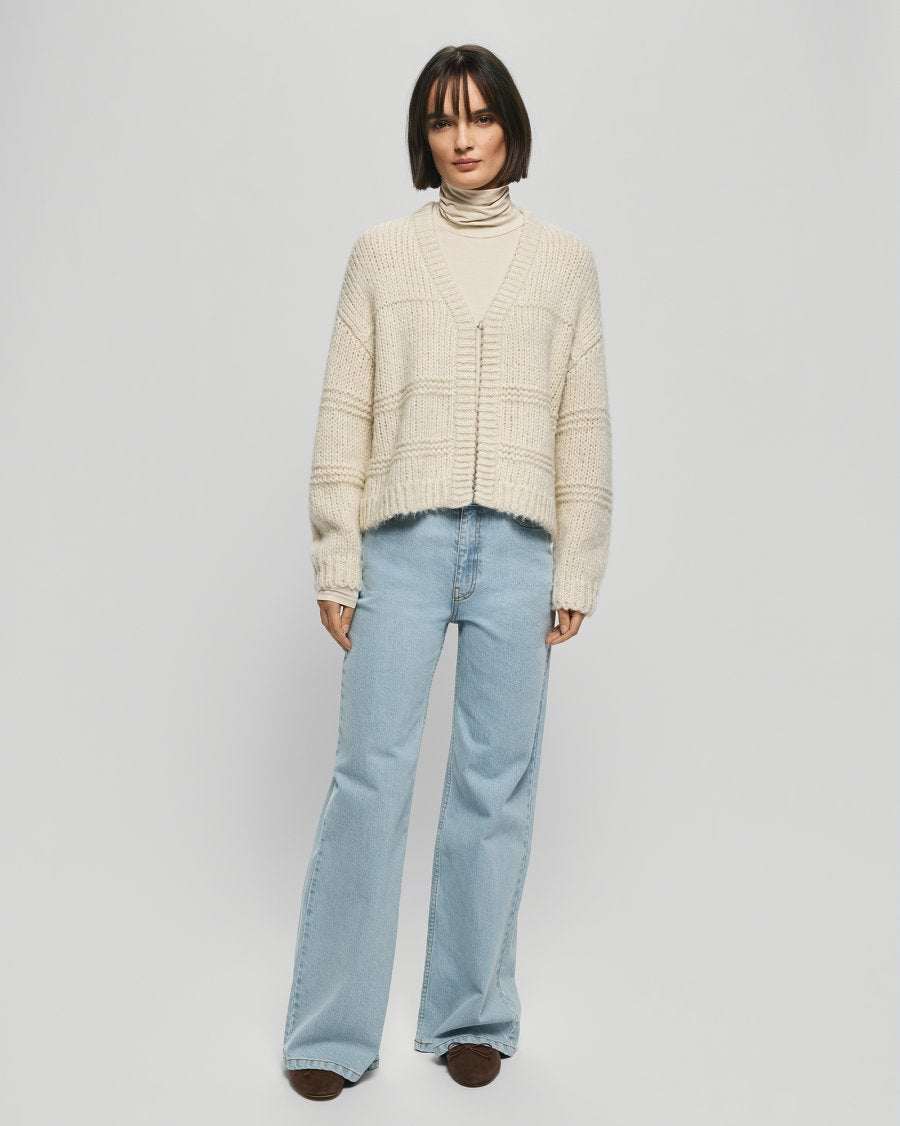 Leilani Heidi Cardigan - Oatmeal Melange