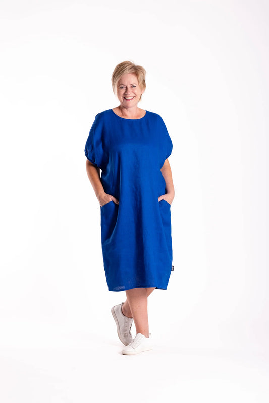 Sofia Dress - Cobalt