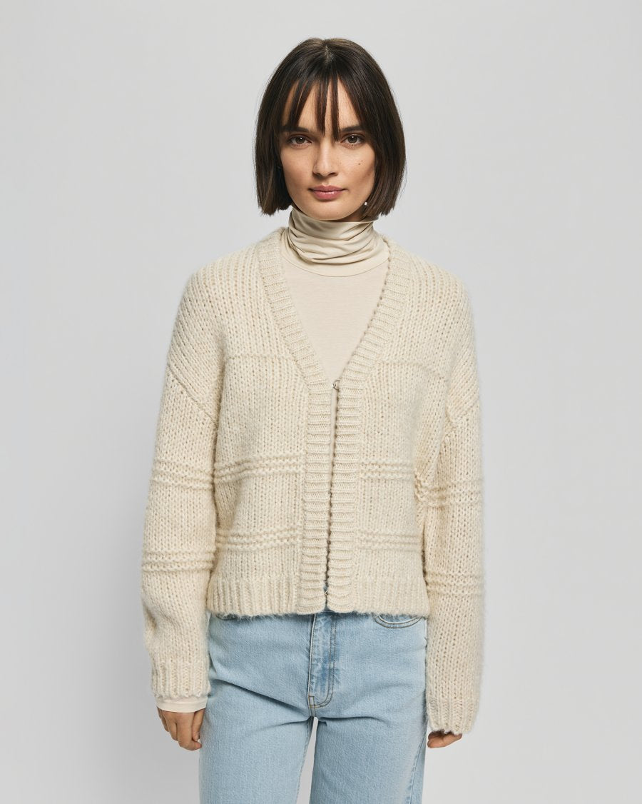 Leilani Heidi Cardigan - Oatmeal Melange