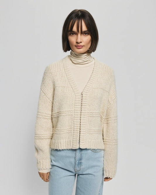 Leilani Heidi Cardigan - Oatmeal Melange