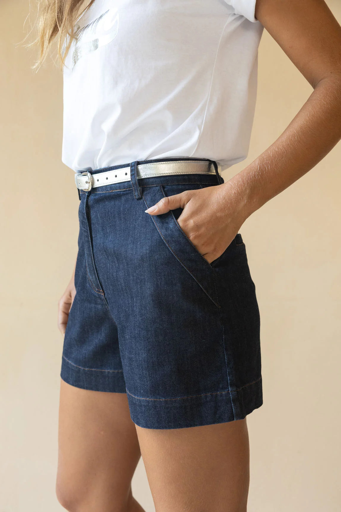 Ivy Denim Short - Dark Denim