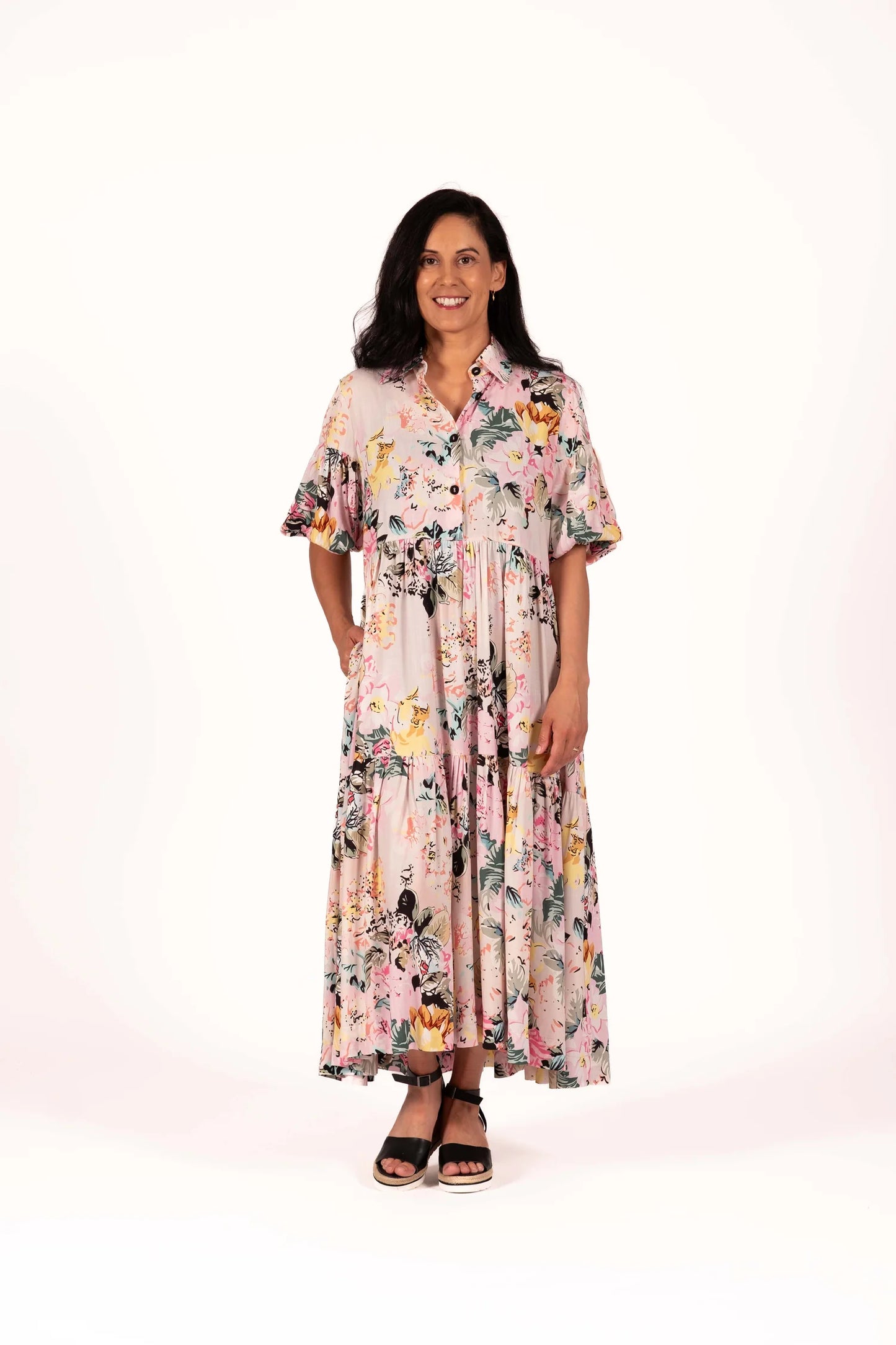 Lana Dress - Pastel Bloom