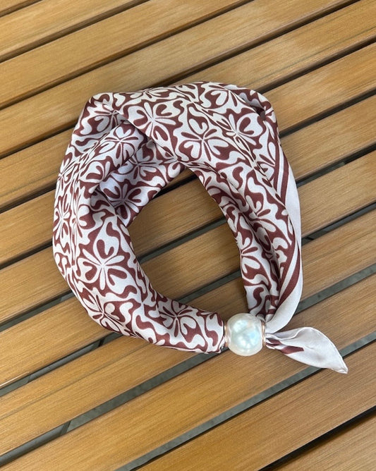 Pearl Fasten Neck Tie - Chateau