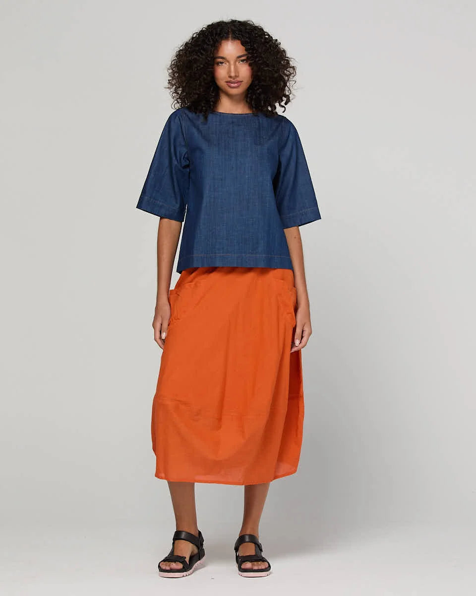 Fumiko Tee - Dark Denim