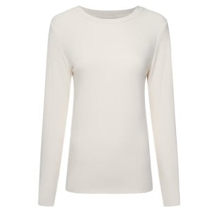 Lina Women’s Long Sleeve Rib Knit - Pearl