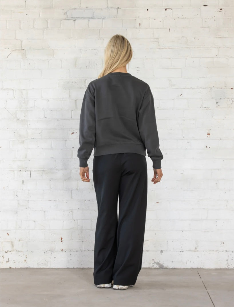 Column Sweatshirt - Charcoal