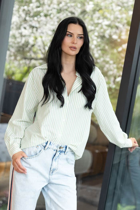 Ollie Shirt - Mint Stripe