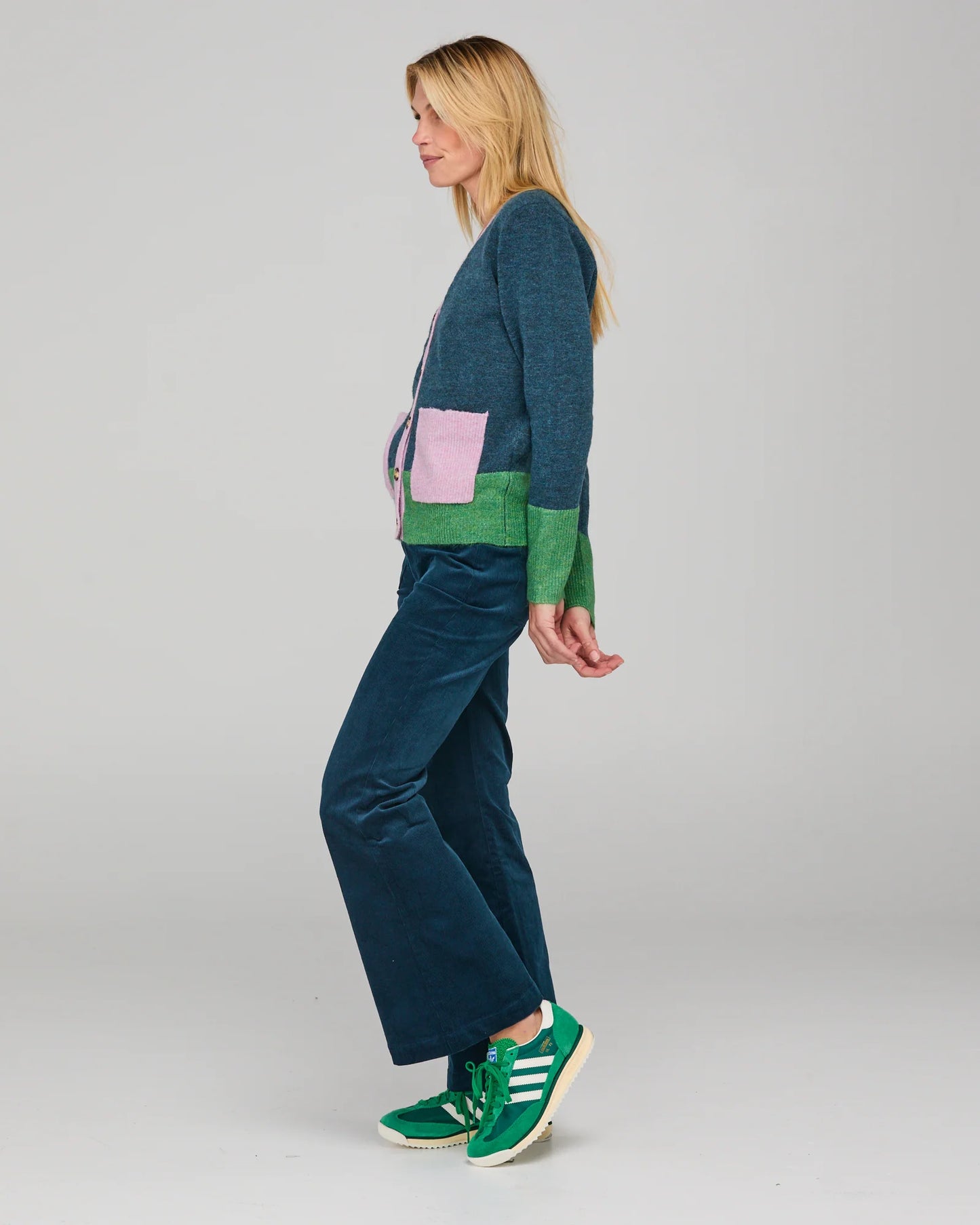 Poet Cardigan - Blue Multi