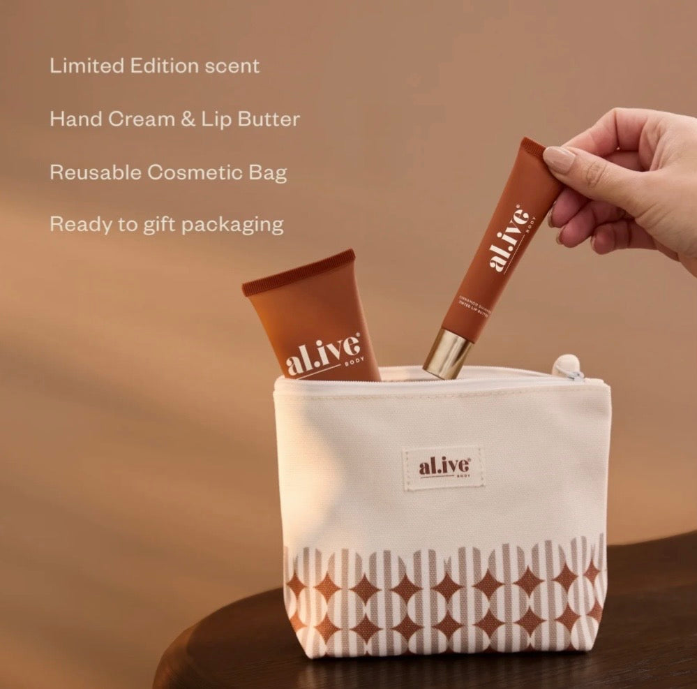 al.ive - Hand & Lip Set - Cinnamon & Citrus