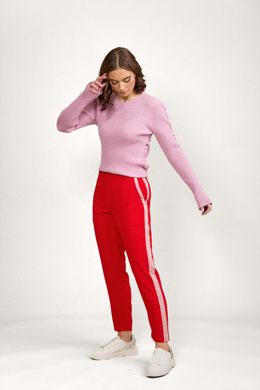 Crew Pants - Chilli/Rose