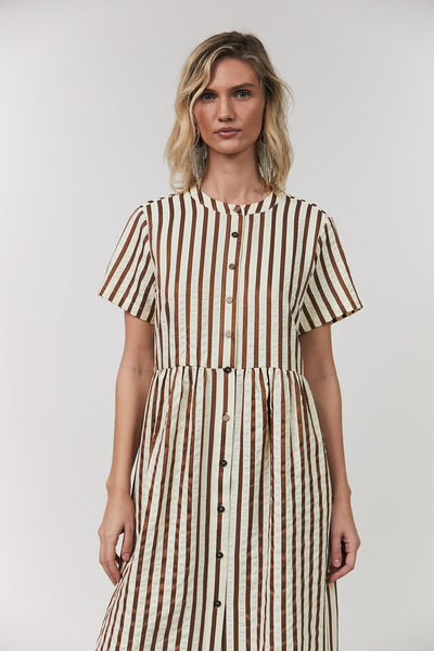Aliya Maxi Dress - Dark Mokka