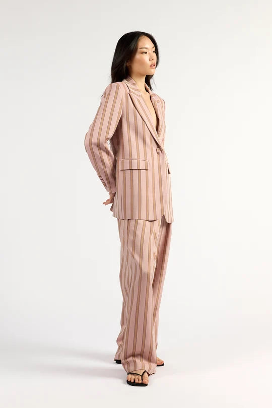 Paris Blazer - Rosewood Stripe