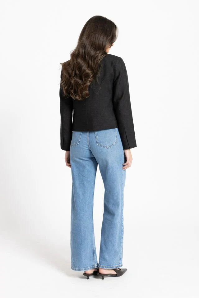 Audrey Blazer - Black Shimmer