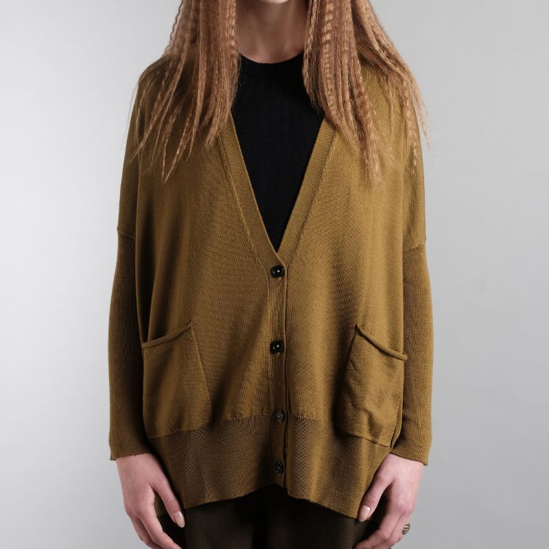 Strung Out Cardi - Olive