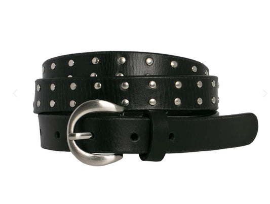 Stephanie Leather Belt - Black