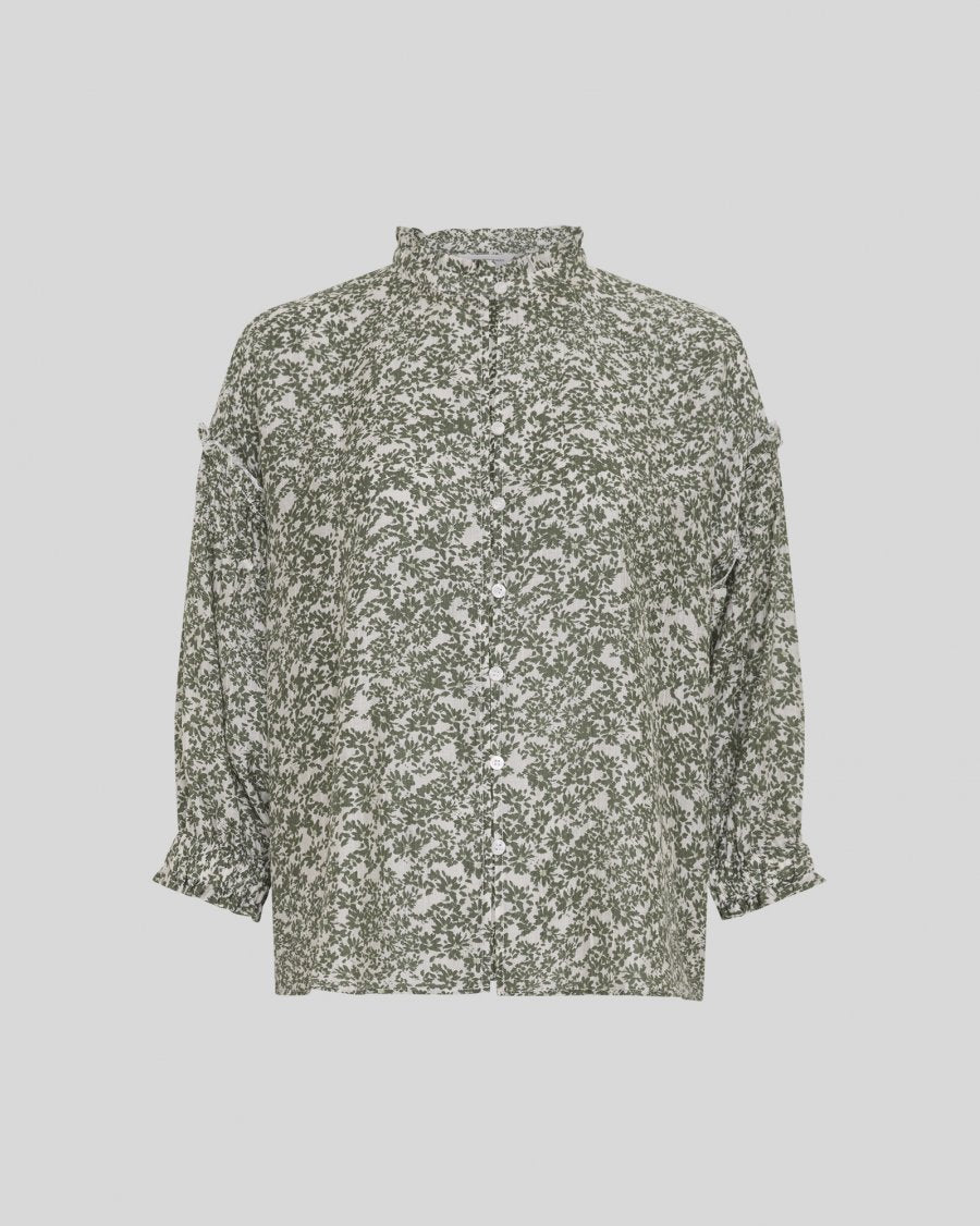 Seraphina Shirt - Egret Flower