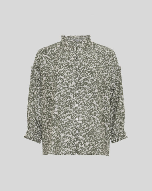 Seraphina Shirt - Egret Flower