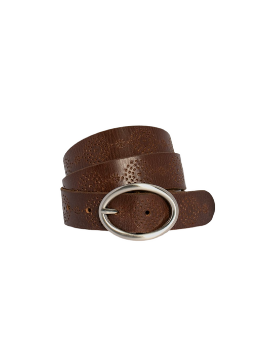 Brontë Park Leather Belt - Diesel Tan