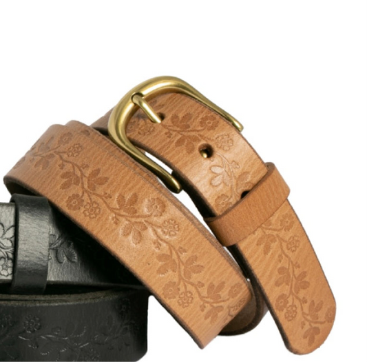 Kylie Leather Belt - Natural