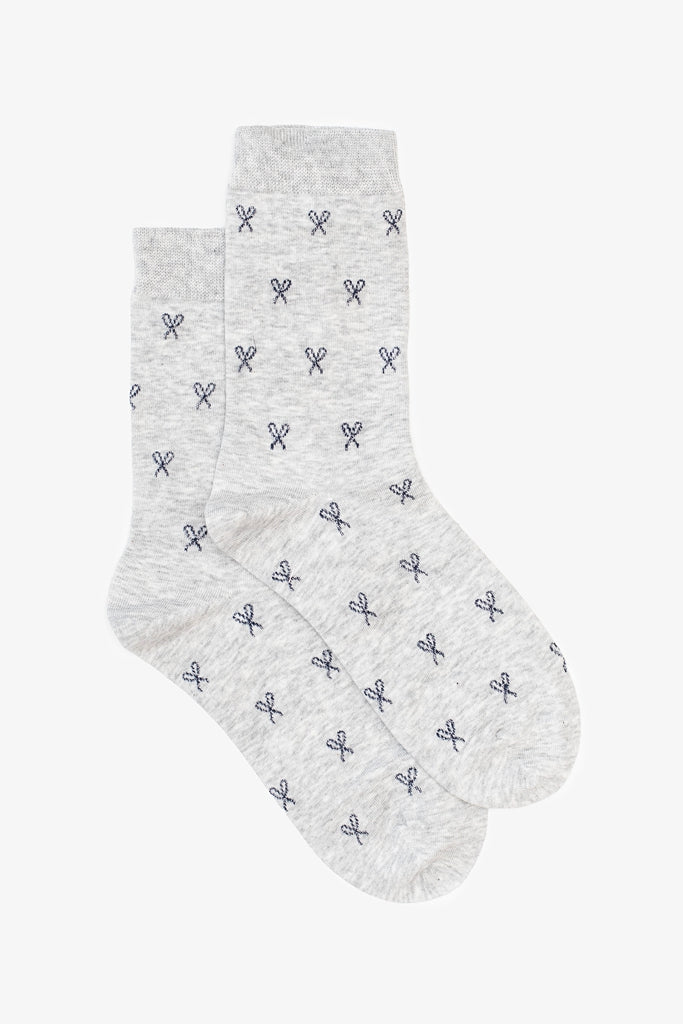 Silver Bows Sock