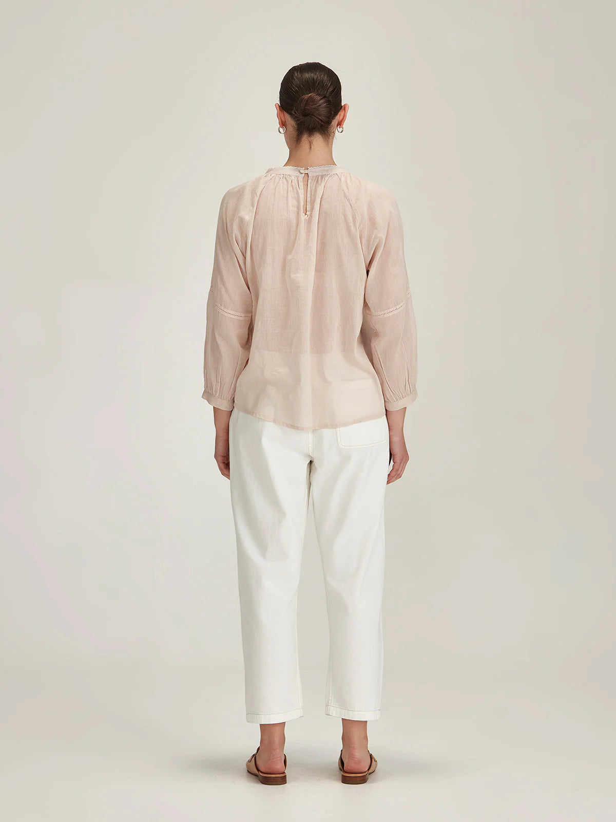 Hana Embroidered Top - Perla