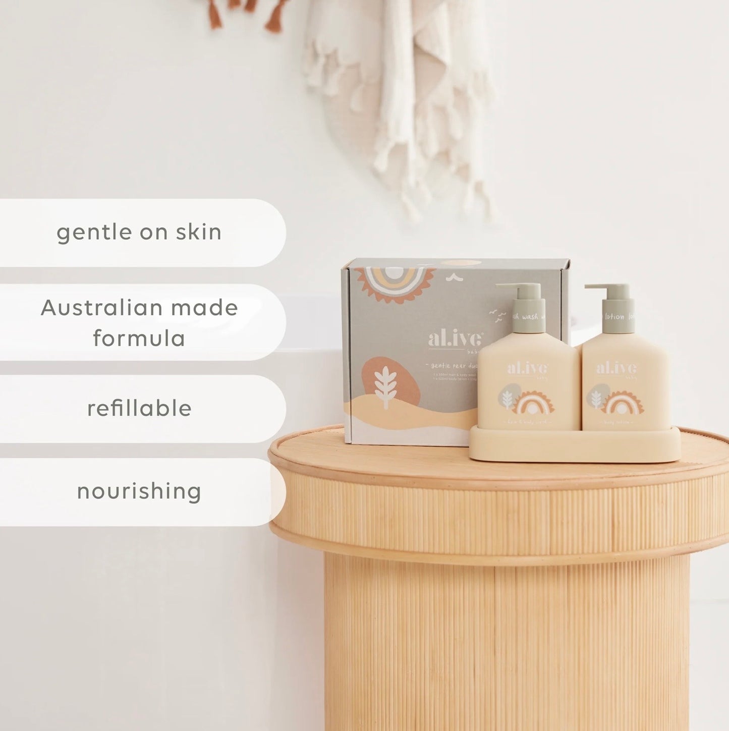 al.ive Baby Hair & Body Duo - Gentle Pear