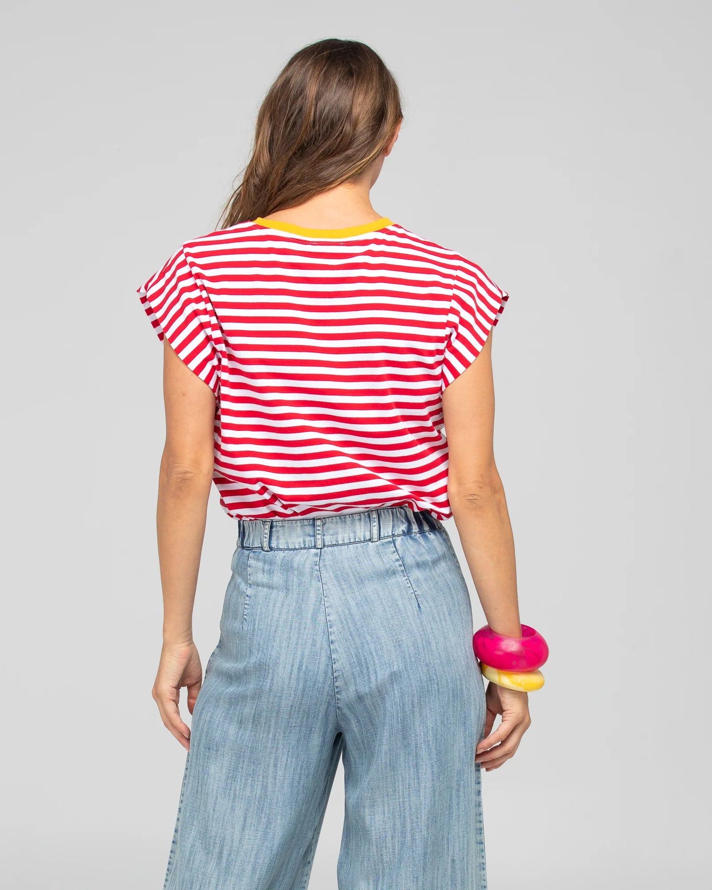 Bellissimo Tee - Red Stripe